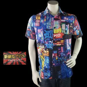 Fresh Prints of Tokyo Drill Clothing Men's S Apparel Tokyo Night Life Scenery